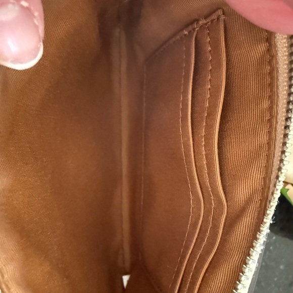 Coach Floral Shoulder Bag and Wallet Set - Red, Purple, Yellow on Cream - Picture 15 of 16